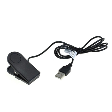 Cabo de carregamento USB OTB / Cabo de dados para Garmin Forerunner 230/235/630/735XT, Approach G10/S20, vivomove HR - 1m - Preto