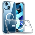 Capa Híbrida Okkes MagSafe para iPhone 14 Plus - Transparente