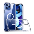 Capa Híbrida Okkes MagSafe para iPhone 14 Pro - Transparente