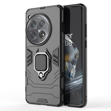 Capa Híbrida com Suporte de Anel para OnePlus 12 - Preto