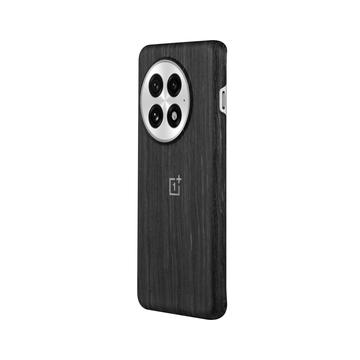 Capa magnética em grão de madeira para OnePlus 13 5431101863 - Preto
