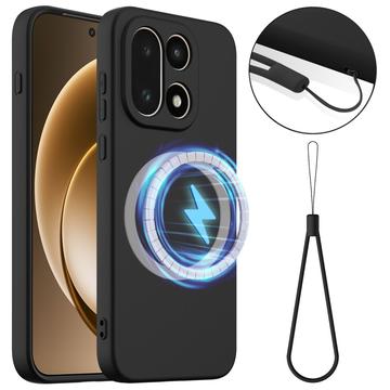 Capa de silicone líquido para OnePlus 15 - Compatível com MagSafe - Preta