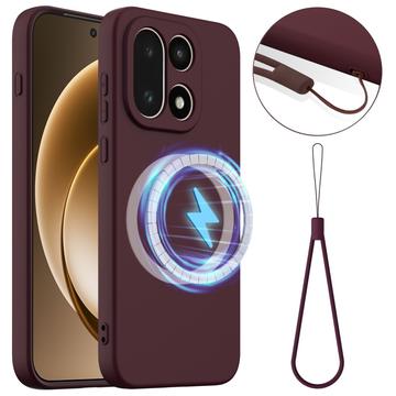 Capa de silicone líquido para OnePlus 15 - Compatível com MagSafe - Vin Rouge