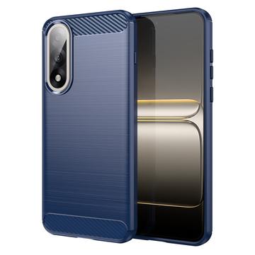 Capa de TPU Escovado para OnePlus Ace 5 Ultra/Nord 5 - Fibra de Carbono