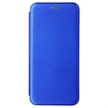 Bolsa Flip para OnePlus Nord 2 5G - Fibra de Carbono - Azul
