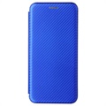 Bolsa Flip para OnePlus Nord 2 5G - Fibra de Carbono - Azul