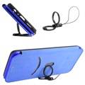 Bolsa Flip para OnePlus Nord 2 5G - Fibra de Carbono - Azul