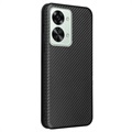 Bolsa Flip para OnePlus Nord 2T - Fibra De Carbono - Preto