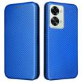 Bolsa Flip para OnePlus Nord 2T - Fibra De Carbono - Azul