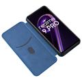 Bolsa Flip para OnePlus Nord CE 2 Lite 5G - Fibra de Carbono - Azul