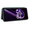 Bolsa Flip para OnePlus Nord CE 2 Lite 5G - Fibra de Carbono - Verde