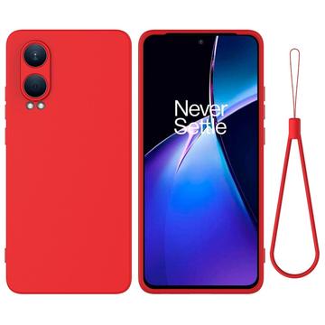 Capa de Silicone Líquido para OnePlus Nord CE4 Lite/Oppo K12x - Vermelho