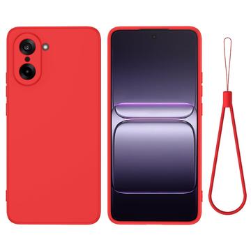 Capa de silicone líquido com correia de mão para OnePlus Nord CE5