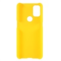 Capa de Plástico e Borracha para OnePlus Nord N10 5G - Amarelo