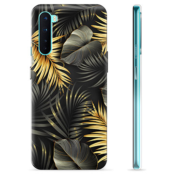Capa de TPU para OnePlus Nord  - Folhas Douradas