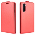 Bolsa Flip Vertical para OnePlus Nord - Vermelho