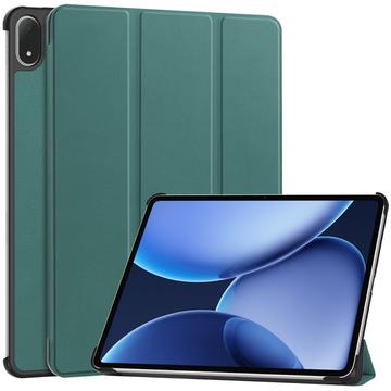 Capa Smart Folio Série Tri-Fold para OnePlus Pad 2 Pro/Pad 3/Oppo Pad 4 Pro - Verde escuro