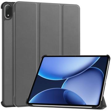 Capa Smart Folio Série Tri-Fold para OnePlus Pad 2 Pro/Pad 3/Oppo Pad 4 Pro - Cinzento
