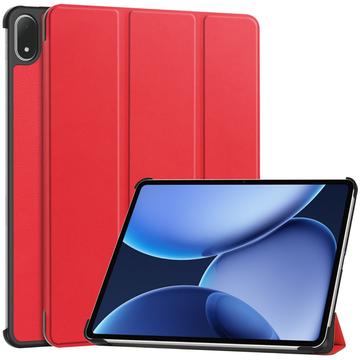 Capa Smart Folio Série Tri-Fold para OnePlus Pad 2 Pro/Pad 3/Oppo Pad 4 Pro - Vermelho