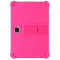 OnePlus Pad Lite/Oppo Pad SE Capa de silicone com suporte para os pés - Rosa choque