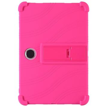 OnePlus Pad Lite/Oppo Pad SE Capa de silicone com suporte para os pés - Rosa choque