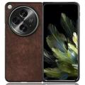 Capa Plástica Revestida para Oppo Find N3/OnePlus Open - Castanho