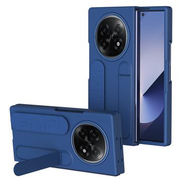 Capa híbrida para Oppo Find N5 com banda para o pulso e suporte para os pés - Azul