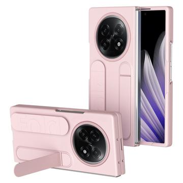 Capa híbrida para Oppo Find N5 com banda para o pulso e suporte para os pés - Rosa