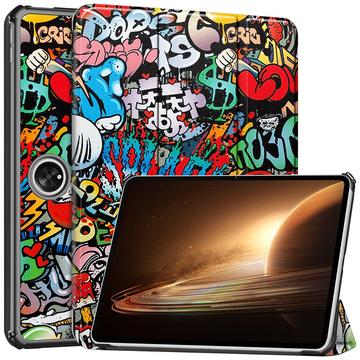 Bolsa Fólio Inteligente Tri-Fold para Oppo Pad 2 - Graffiti