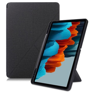 Bolsa Fólio Origami Stand para Samsung Galaxy Tab S7+/S8+ - Preto