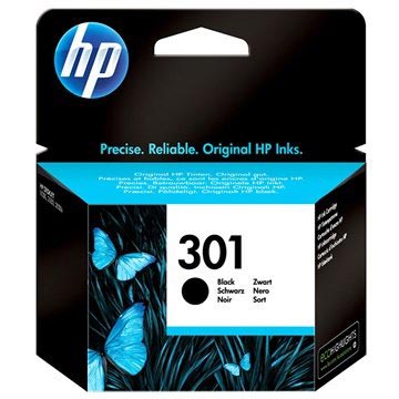 Tinteiro HP 301 para Deskjet 1000, 2540 AiO, Officejet 2620 AiO - Preto