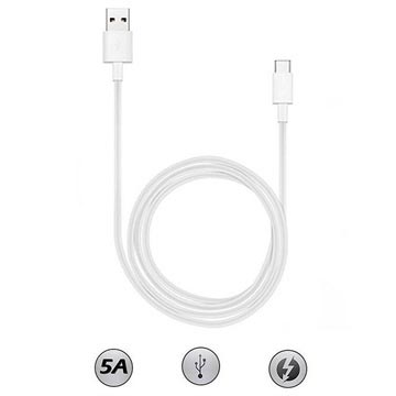 Cabo USB Tipo-C Huawei AP71 SuperCharge - 1m - Branco