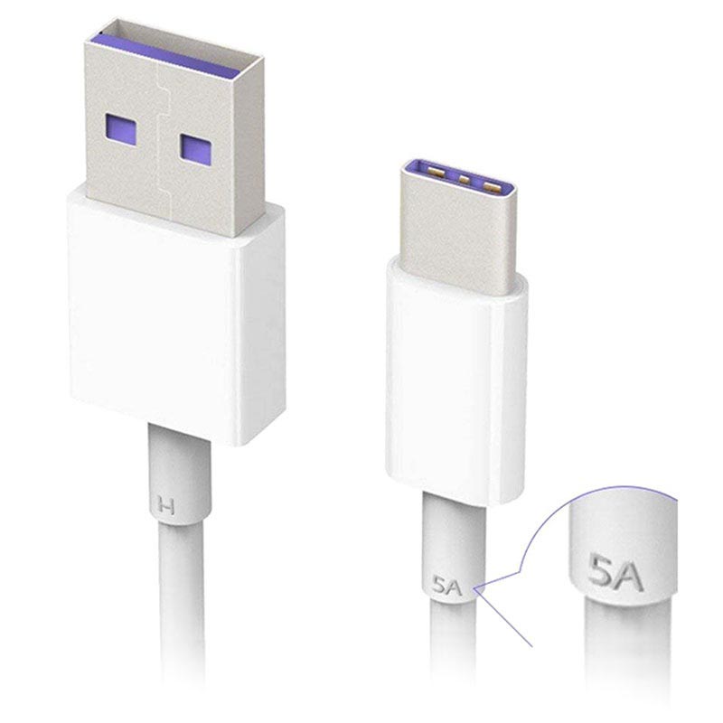 Cabo USB TipoC Huawei HL1289 SuperCharge 1m Branco