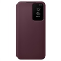 Bolsa Smart Clear View Cover EF-ZS906CEEGEE para Samsung Galaxy S22+ 5G - Borgonha