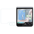 Conjunto de Proteção Externa para Samsung Galaxy Z Flip5 - Transparente