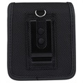 Bolsa Vertical Holster de Pano Oxford para Samsung Galaxy Z Flip3 5G/Flip4 5G - Preto
