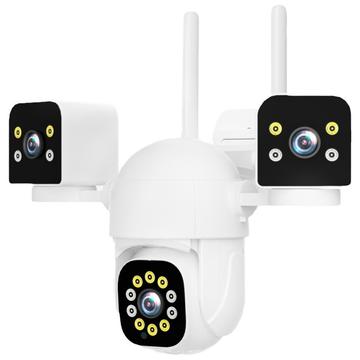 PC288-B3Y10-2MP Câmara de vigilância WiFi PTZ de lente tripla com cartão de memória de 64GB