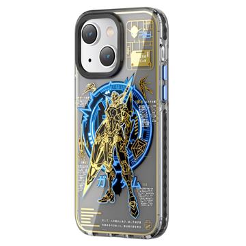 Capa Híbrida Kingxbar PQY Mecha Mag para iPhone 14 Plus - Azul