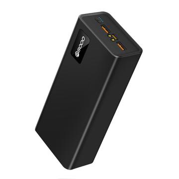 PSOOO M16 Powerbank 30000mAh - Carregamento rápido de 65W para computador portátil e telemóvel - Preto