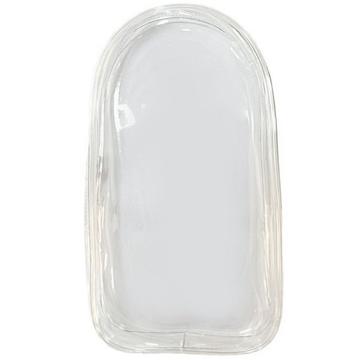 Saco de arrumação em PVC com chaveiro para peluche e miniaturas Labubu de 17cm - Transparente