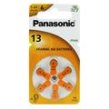 Pilhas para aparelhos auditivos Panasonic 13/PR48 - 6 unidades
