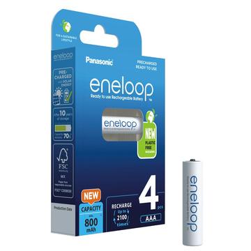 Pilhas AAA recarregáveis Panasonic Eneloop Pro BK-4MCDE/4BE 800mAh - 4 unidades