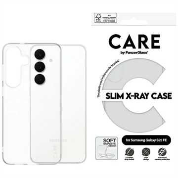 Capa para Samsung Galaxy S25 FE PanzerGlass Care Fashion Slim X-Ray - Transparente