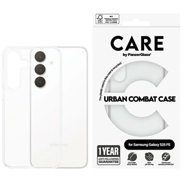 Capa PanzerGlass Urban Combat para Samsung Galaxy S25 FE - Transparente