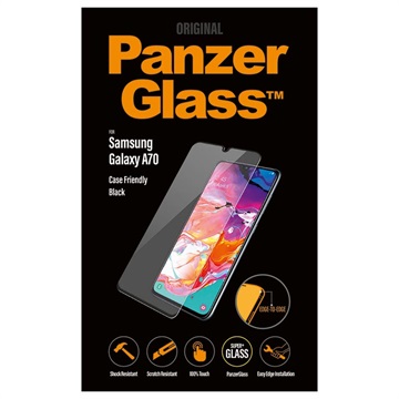 Protetor Ecrã PanzerGlass Case Friendly para Samsung Galaxy A70 - Preto