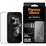 Protetor de ecrã PanzerGlass Ceramic II Protection Ultra-Wide Fit EasyAligner para iPhone 17/16 Pro - 9H - Bordo preto