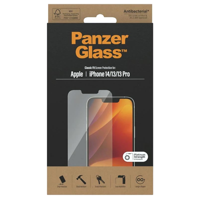 Protector de Pantalla PanzerGlass Privacy AntiBacterial para iPhone 13 Mini