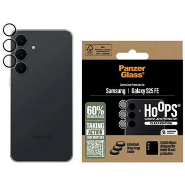Protetor de lente de câmara PanzerGlass Hoops para Samsung Galaxy S25 FE - Transparente