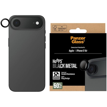 Protetor de lente de câmara iPhone Air PanzerGlass Hoops - Preto