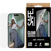 Protetor de ecrã de vidro temperado PanzerGlass Safe Ultra-Wide Fit para iPhone 17 Pro - 9H - Transparente